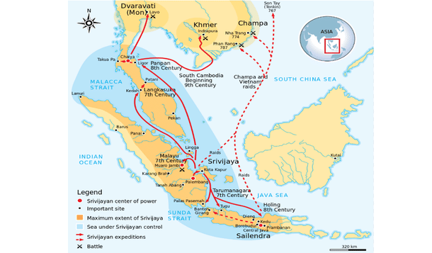 Srivijaya Empire. (Wikimedia Commons)